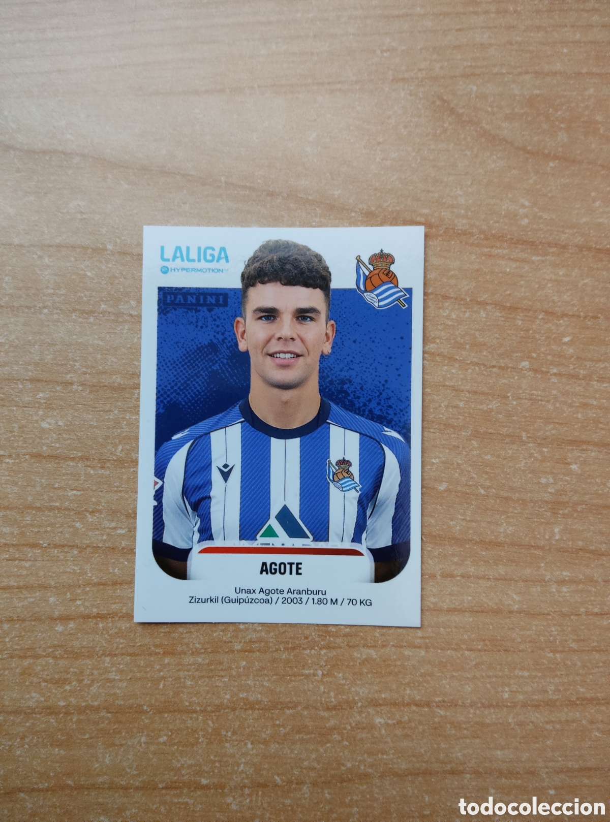 Fu&szlig;ball-Sticker: 352B AGOTE REAL SOCIEDAD B LIGA HYPERMOTION 2025 2026