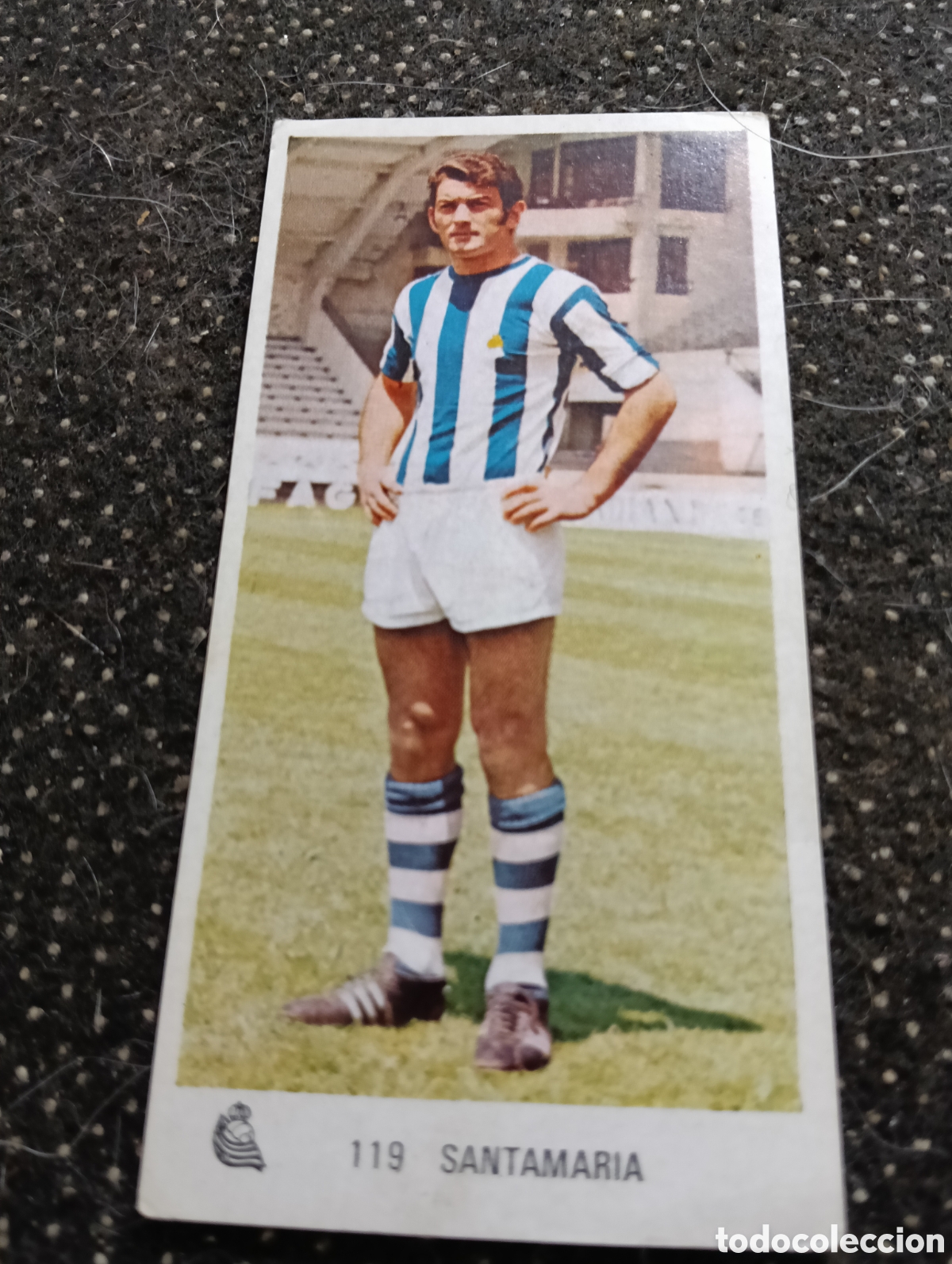 Fu&szlig;ball-Sticker: N&deg; 119 Santamar&iacute;a Real Sociedad Ruiz Romero 1971-1972. 71-72. Nunca pegado