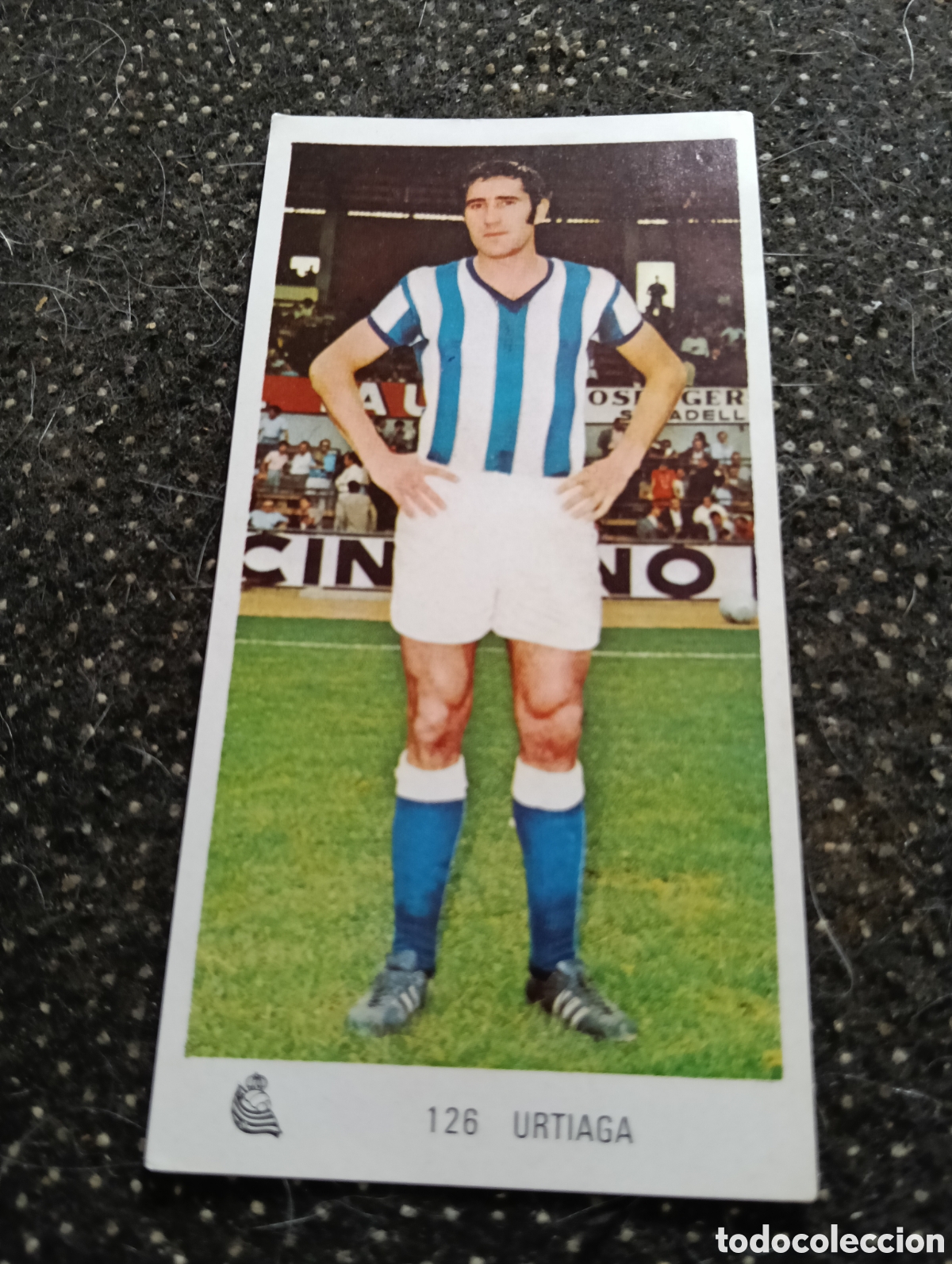 Fu&szlig;ball-Sticker: N&deg; 126 Urtiaga Real Sociedad Ruiz Romero 1971-1972. 71-72. Nunca pegado