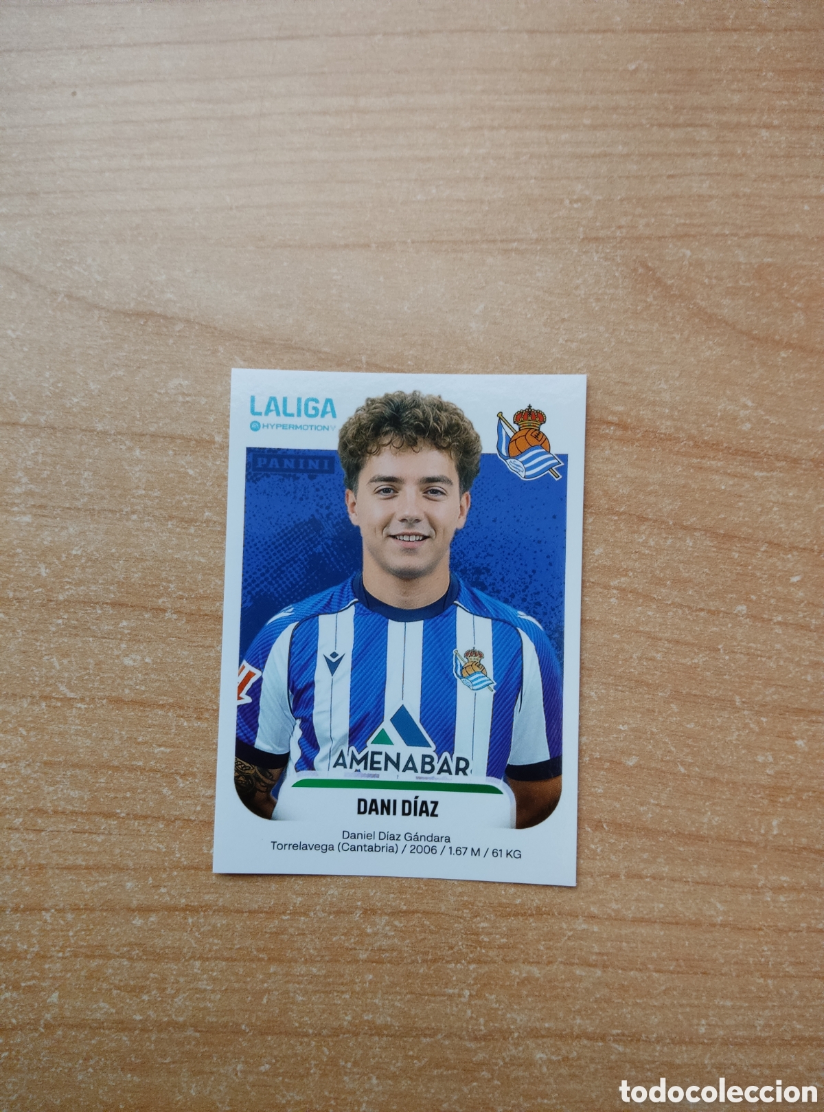 Cromos de f&uacute;tbol: 360 DANI DIAZ REAL SOCIEDAD B LIGA HYPERMOTION 2025 2026