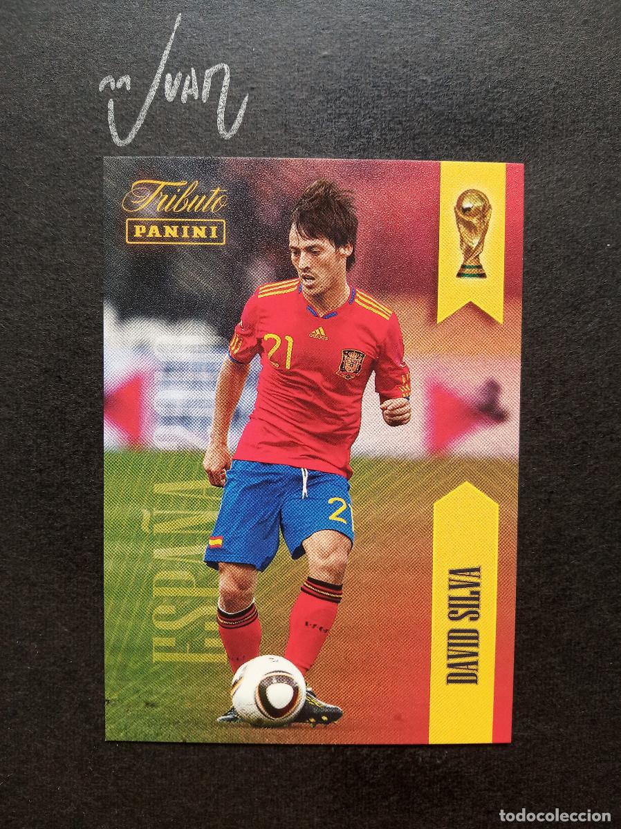 Cromos de f&uacute;tbol: N&ordm; 21 DAVID SILVA ESPA&Ntilde;A VALENCIA CF ⚽ PANINI &reg; TRIBUTO SELECCION ESPA&Ntilde;OLA 2025 2026 MUNDIAL 25 26