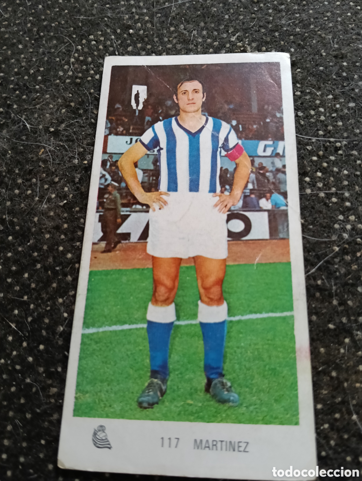 Cromos de f&uacute;tbol: N&deg; 117 Mart&iacute;nez Real Sociedad Ruiz Romero 1971-1972. 71-72. Nunca pegado