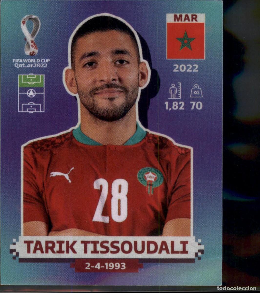 Cromos de f&uacute;tbol: Tarik Tissoudali N&ordm; MAR 20 Marruecos Mundial 2022 World Cup Qatar Catar Panini 22