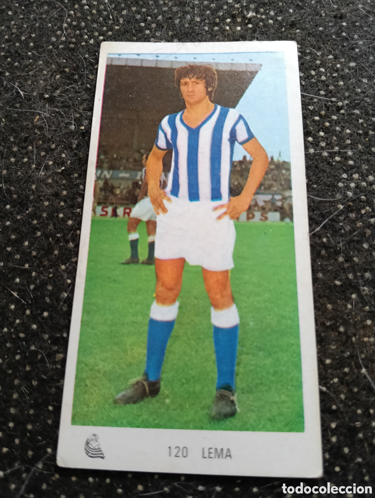Cromos de f&uacute;tbol: N&deg; 120 Lema Real Sociedad Ruiz Romero 1971-1972. 71-72. Nunca pegado