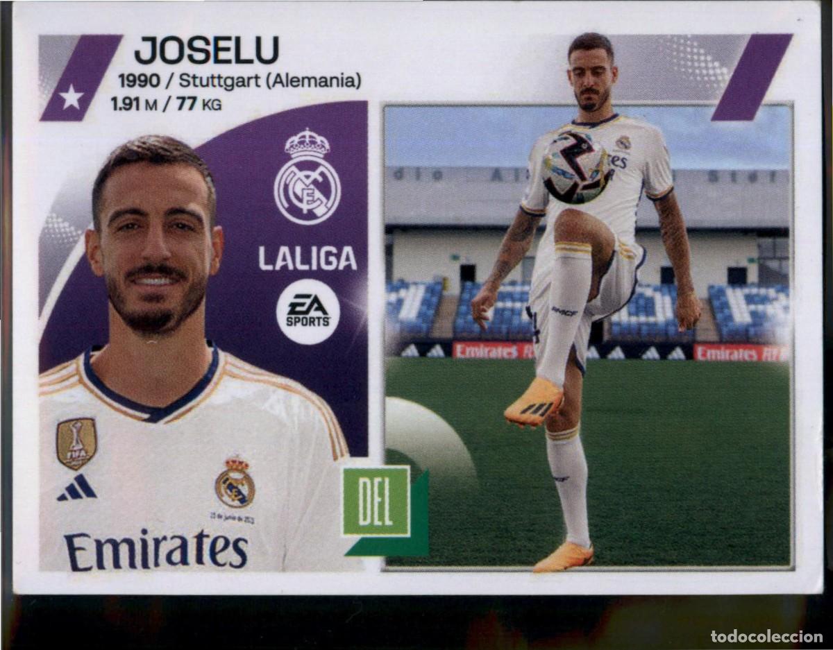 Cromos de f&uacute;tbol: Joselu &Uacute;ltimos Fichajes N&ordm; 3 Real Madrid La Liga Santander Colecciones Este 2023 2024 Panini 23 24