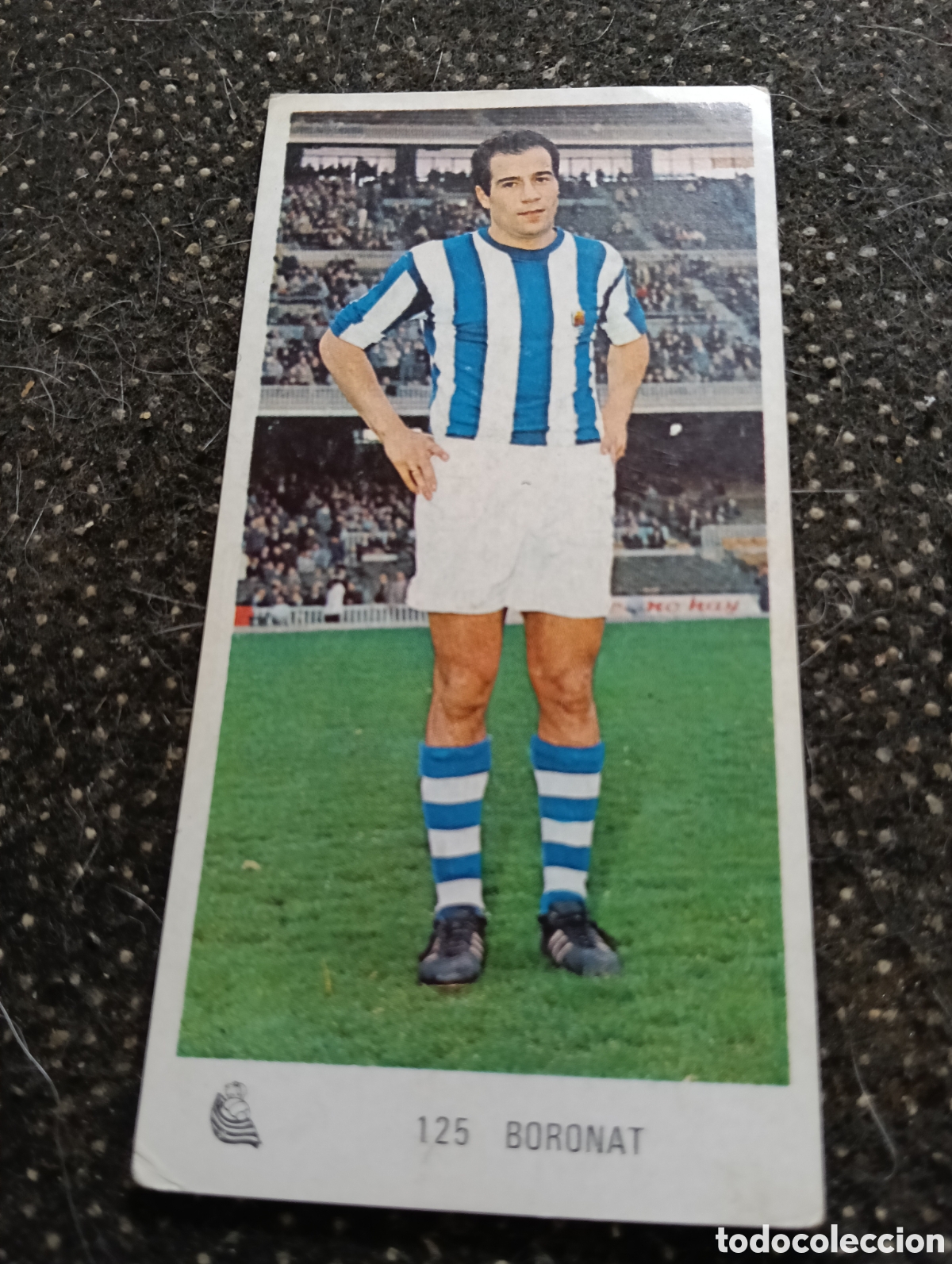 Cromos de f&uacute;tbol: N&deg; 125 Boronat Real Sociedad Ruiz Romero 1971-1972. 71-72. Nunca pegado