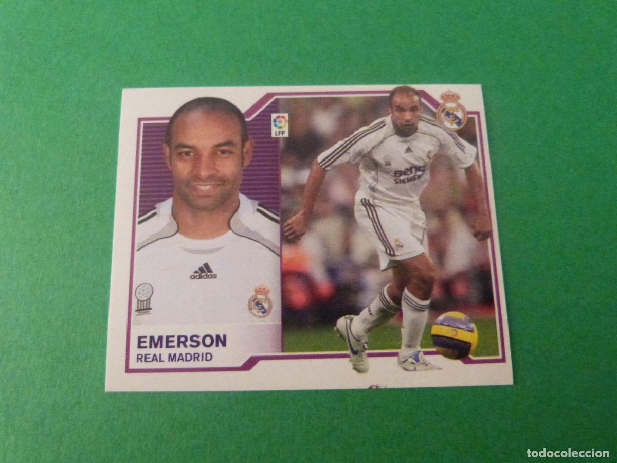 Cromos de f&uacute;tbol: CROMO FUTBOL EMERSON REAL MADRID C.F. SIN PEGAR LIGA ESTE 2007-2008/07-08