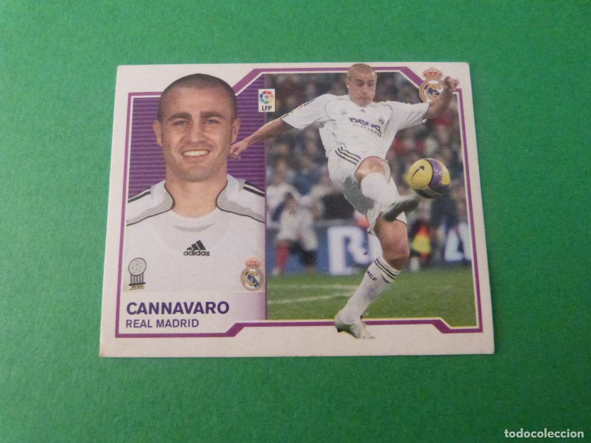 Cromos de f&uacute;tbol: CROMO FUTBOL CANNAVARO REAL MADRID C.F. SIN PEGAR LIGA ESTE 2007-2008/07-08