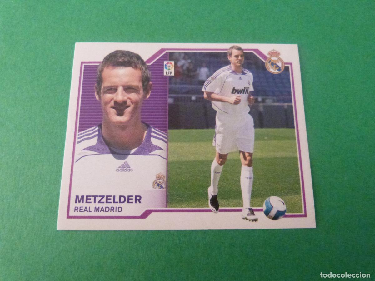 Cromos de f&uacute;tbol: CROMO FUTBOL METZELDER REAL MADRID C.F. SIN PEGAR LIGA ESTE 2007-2008/07-08