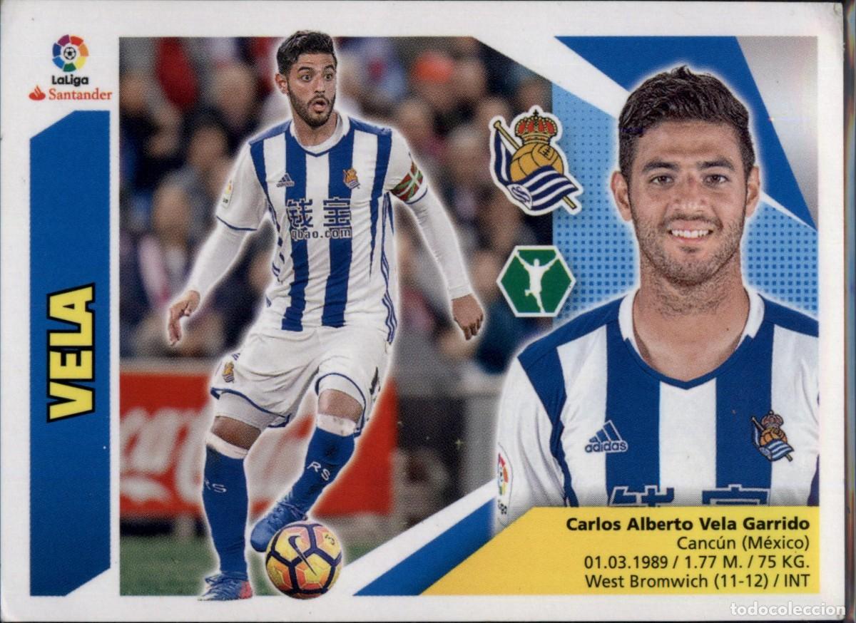 Cromos de f&uacute;tbol: Vela N&ordm; 14 Real Sociedad La Liga Santander Colecciones Este 2017 2018 Panini 17 18