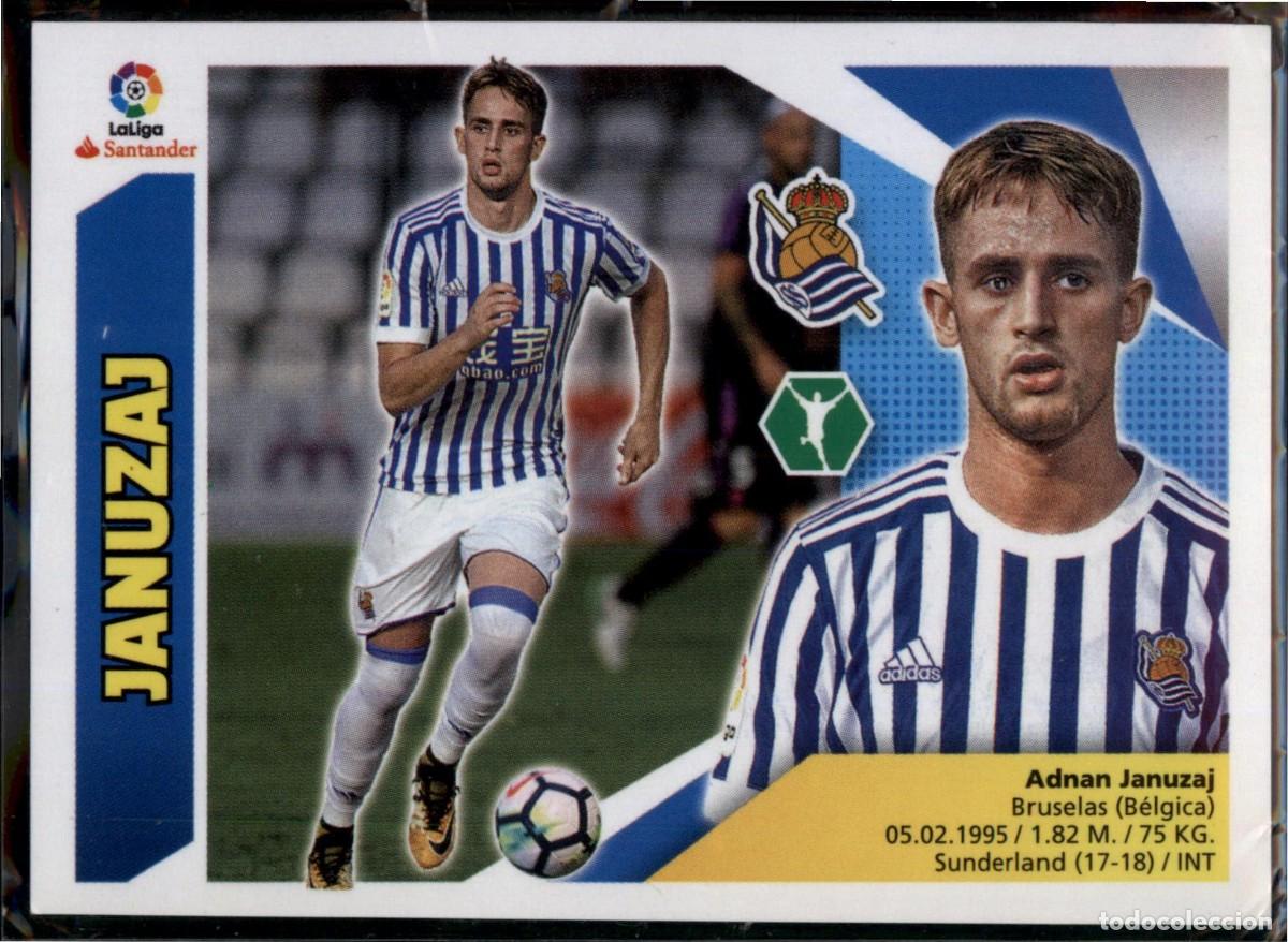 Cromos de f&uacute;tbol: Januzaj &Uacute;ltimos Fichajes N&ordm; 21 Real Sociedad Liga Santander Colecciones Este 2017 2018 Panini 17 18