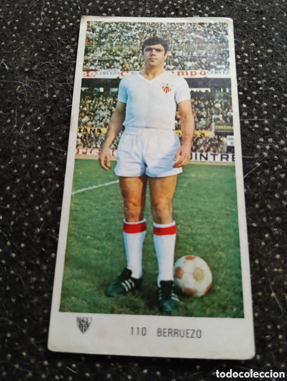 Cromos de f&uacute;tbol: N&deg; 110 Berruezo Sevilla Ruiz Romero 1971-1972. 71-72. Nunca pegado