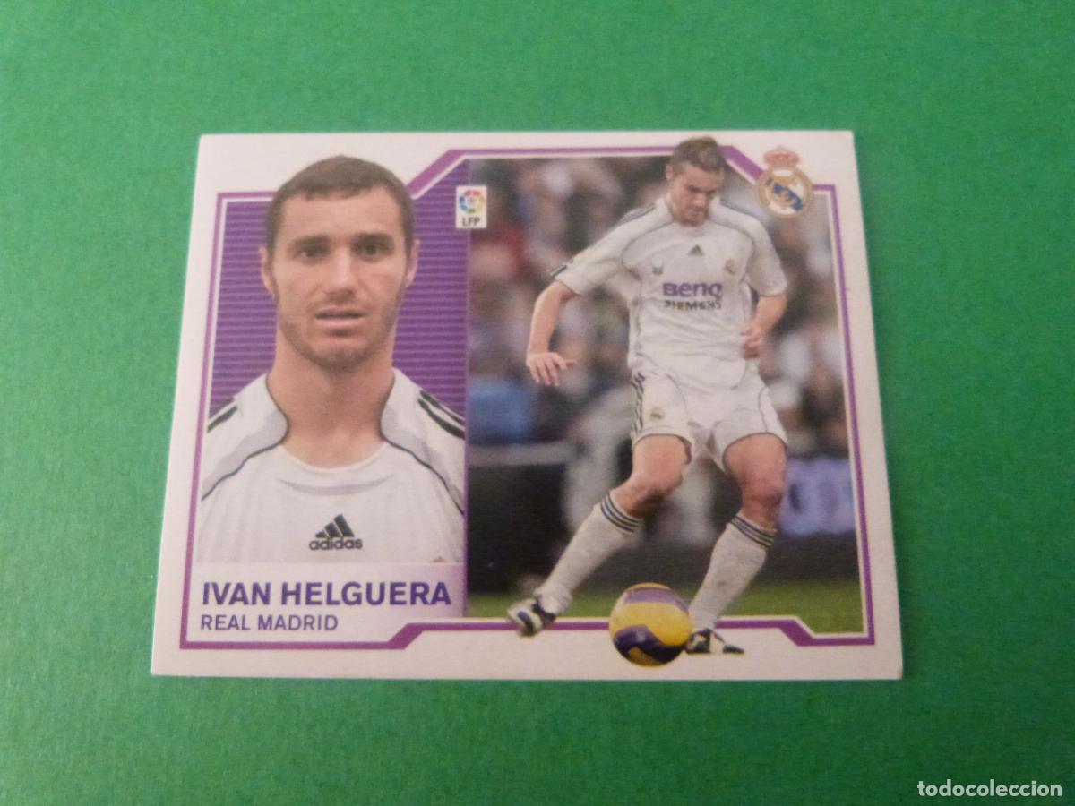 Cromos de f&uacute;tbol: CROMO FUTBOL IVAN HELGUERA REAL MADRID C.F. SIN PEGAR LIGA ESTE 2007-2008/07-08