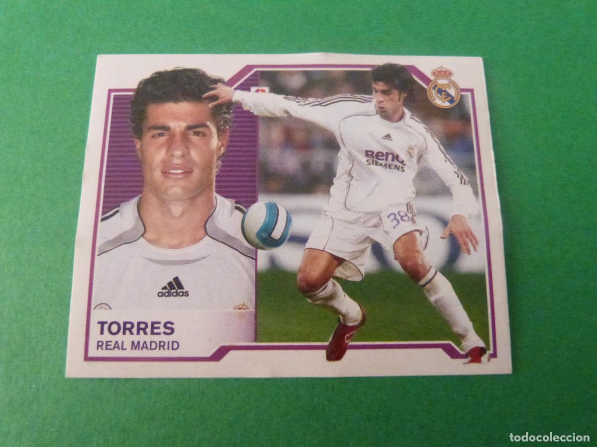 Cromos de f&uacute;tbol: CROMO FUTBOL TORRES REAL MADRID C.F. SIN PEGAR LIGA ESTE 2007-2008/07-08