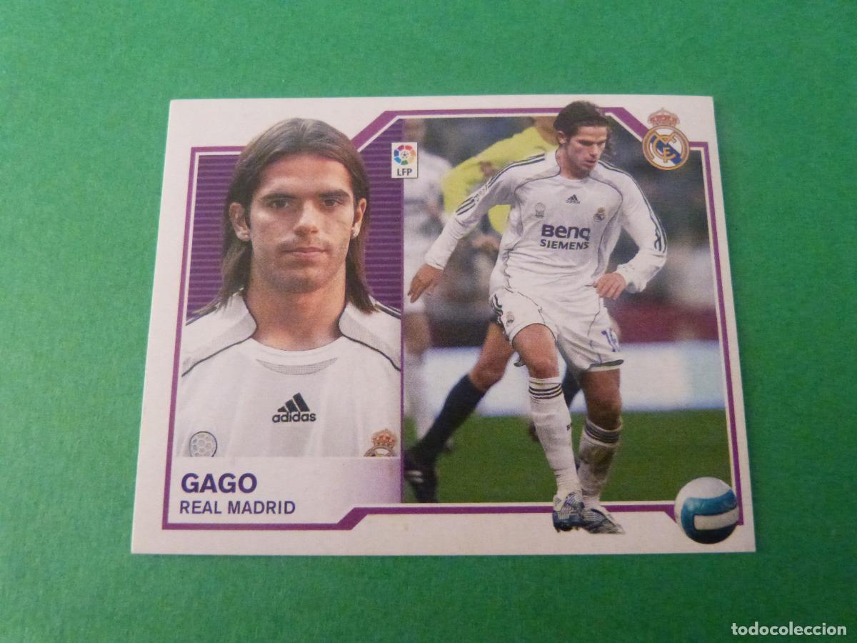 Cromos de f&uacute;tbol: CROMO FUTBOL GAGO REAL MADRID C.F. SIN PEGAR LIGA ESTE 2007-2008/07-08