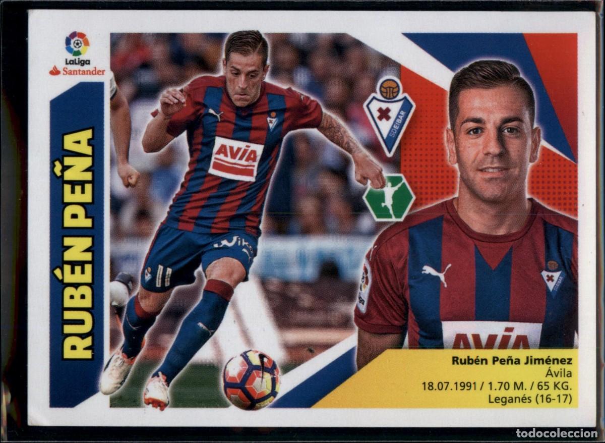 Cromos de f&uacute;tbol: Rub&eacute;n Pe&ntilde;a N&ordm; 16 SD Eibar La Liga Santander Colecciones Este 2017 2018 Panini 17 18