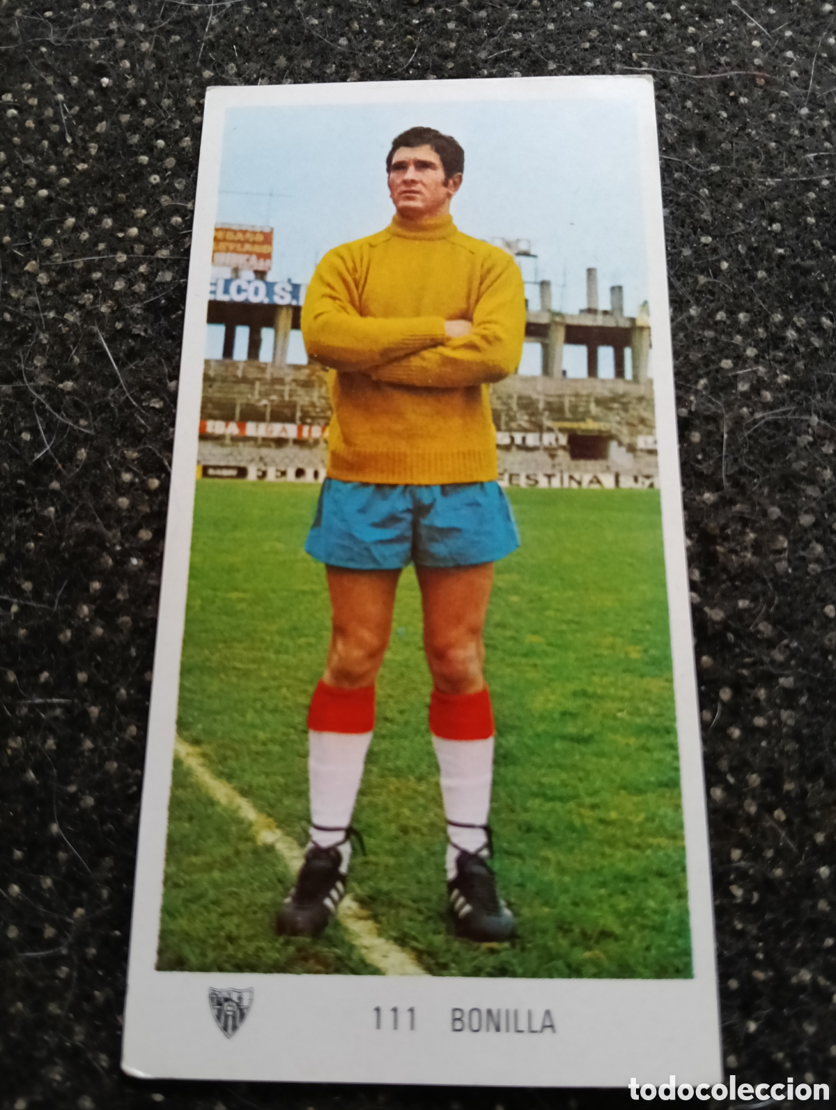 Cromos de f&uacute;tbol: N&deg; 111 Bonilla Sevilla Ruiz Romero 1971-1972. 71-72. Nunca pegado