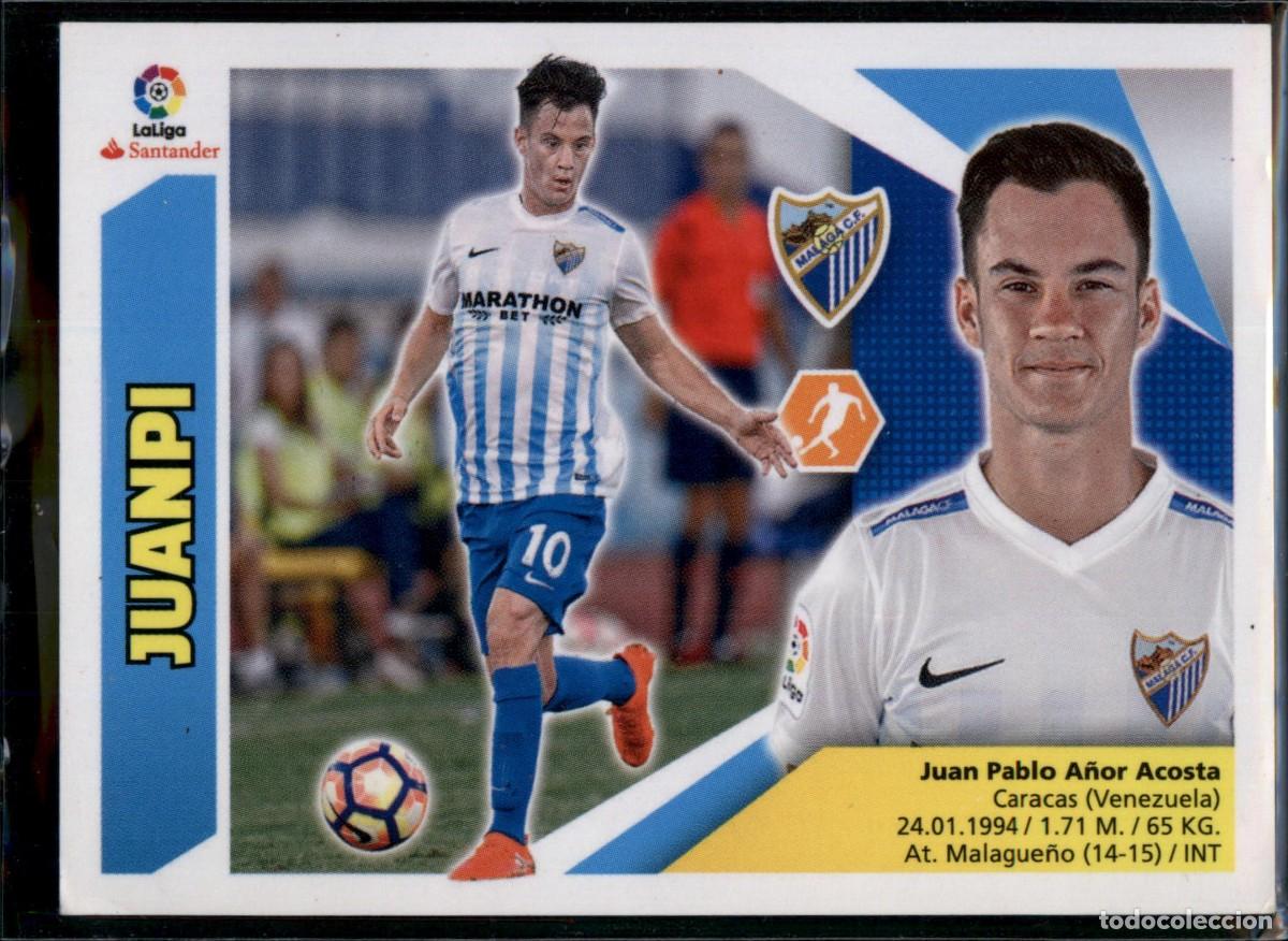 Cromos de f&uacute;tbol: Juanpi N&ordm; 12 A M&aacute;laga CF La Liga Santander Colecciones Este 2017 2018 Panini 17 18