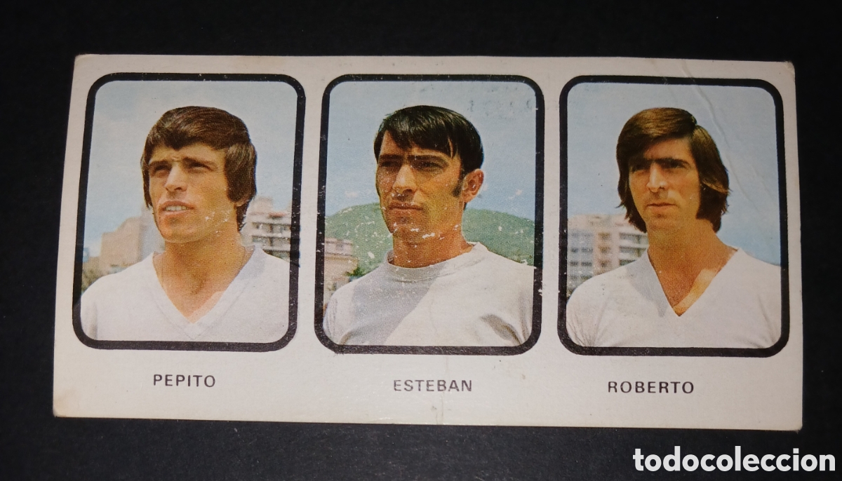 Figurine di Calcio: Cromo N&ordm; 304 Pepito Esteban Roberto Deportivo Tenerife Ruiz Romero 1973 1974 sin pegar nunca pegado