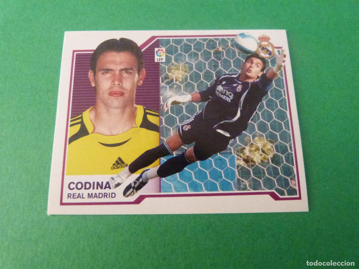 Cromos de f&uacute;tbol: CROMO FUTBOL CODINA REAL MADRID C.F. SIN PEGAR LIGA ESTE 2007-2008/07-08