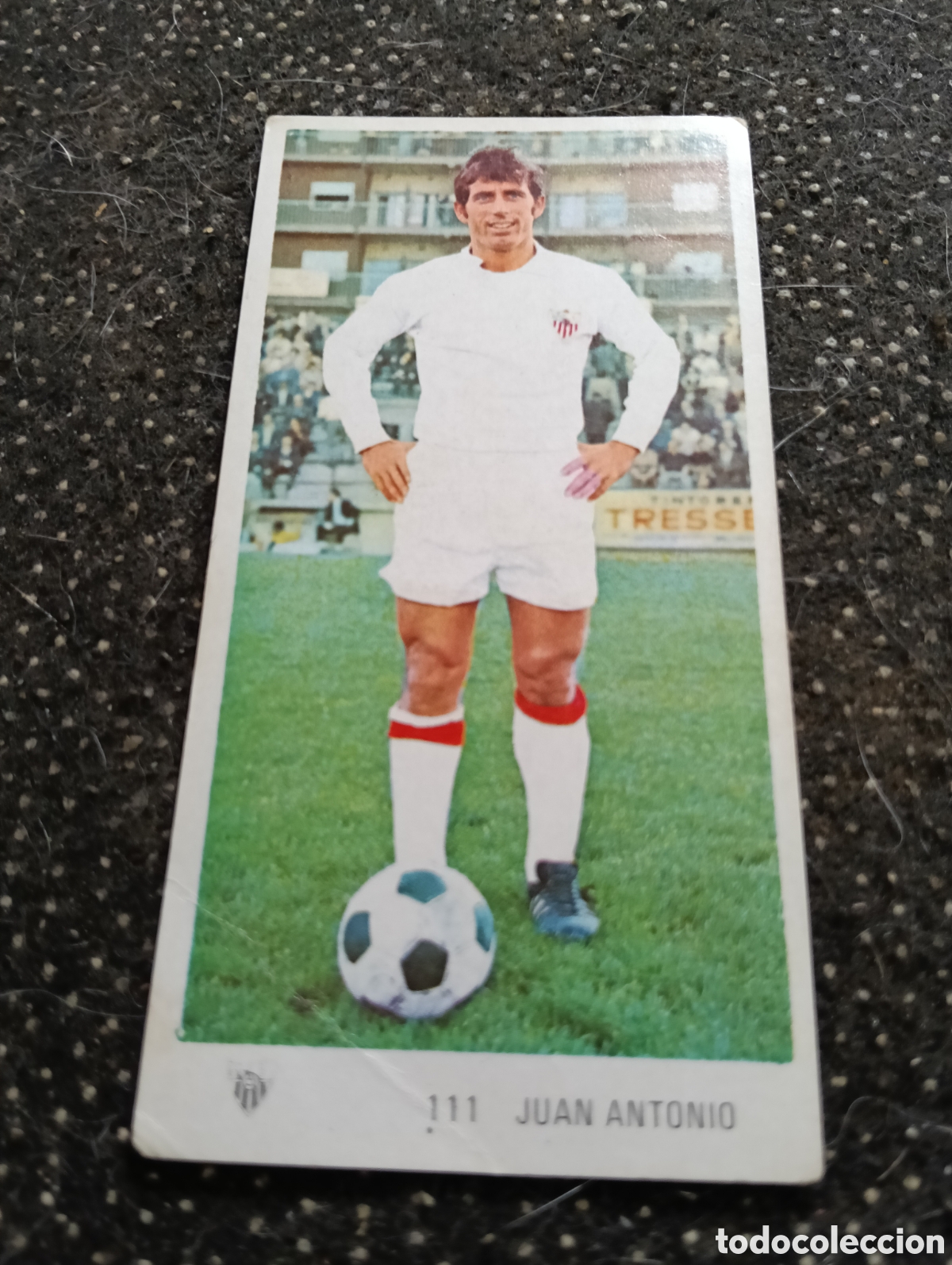 Cromos de f&uacute;tbol: N&deg; 111 Juan Antonio Sevilla Ruiz Romero 1971-1972. 71-72. Nunca pegado