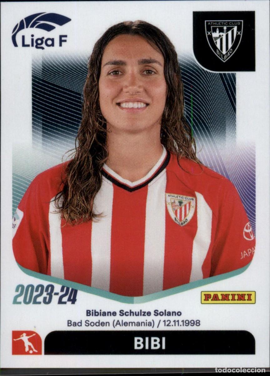 Cromos de f&uacute;tbol: Bibi N&ordm; 7 Athletic Club Liga F Colecciones Este 2023 2024 Panini 23 24