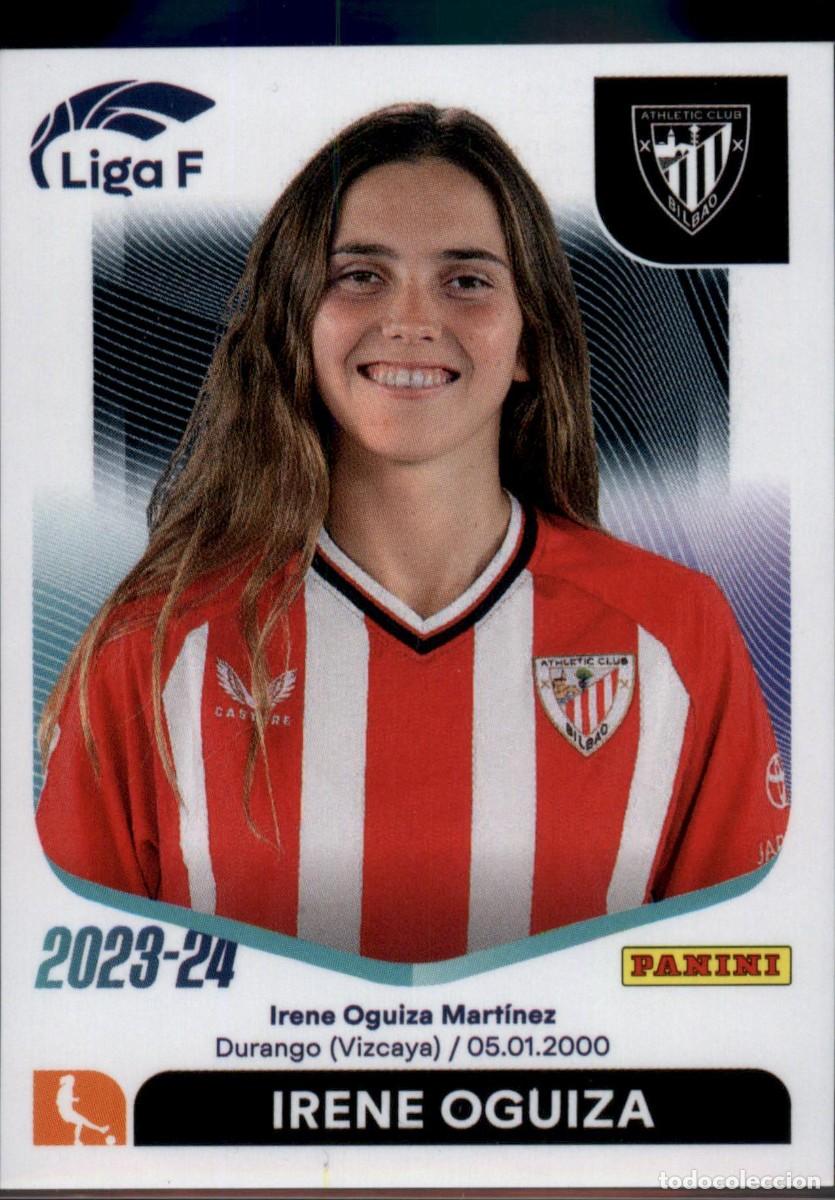 Cromos de f&uacute;tbol: Irene Oguiza N&ordm; 15 Athletic Club Liga F Colecciones Este 2023 2024 Panini 23 24