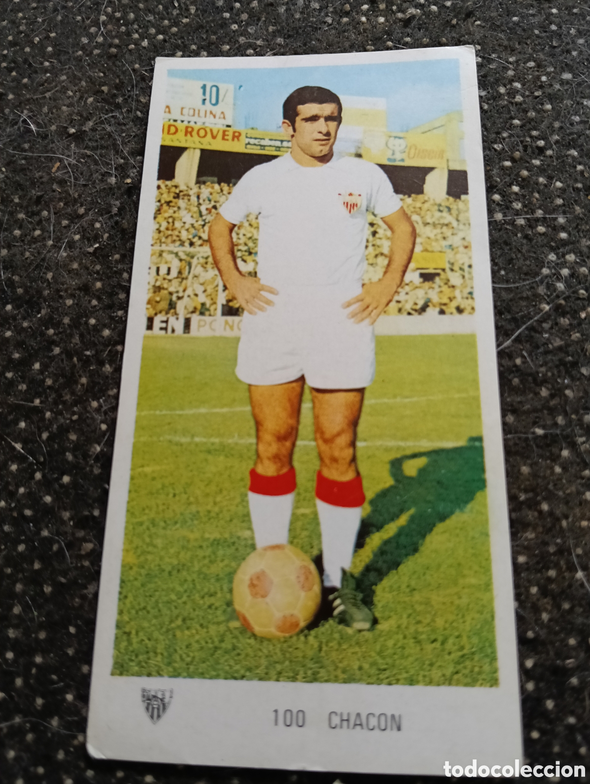 Cromos de f&uacute;tbol: N&deg; 100 Chac&oacute;n Sevilla Ruiz Romero 1971-1972. 71-72. Nunca pegado
