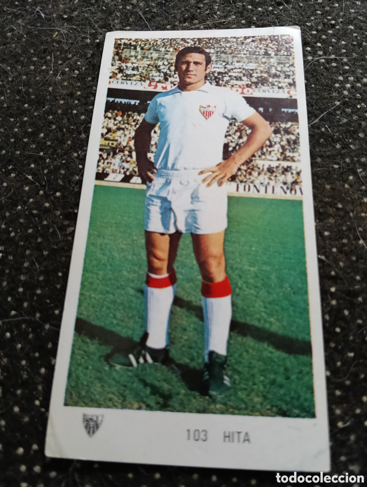 Cromos de f&uacute;tbol: N&deg; 103 Hita Sevilla Ruiz Romero 1971-1972. 71-72. Nunca pegado