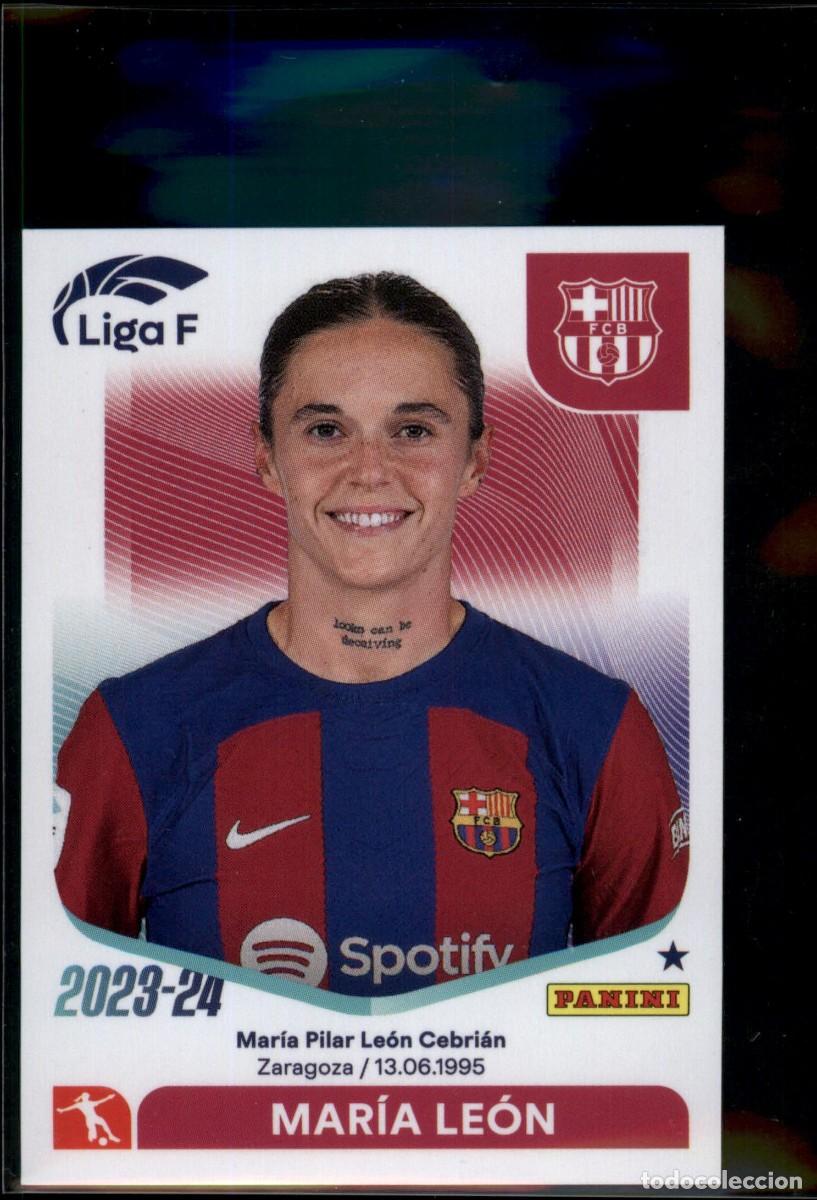 Cromos de f&uacute;tbol: Mapi Le&oacute;n N&ordm; 50 FC Bar&ccedil;a (Barcelona) Liga F Colecciones Este 2023 2024 Panini 23 24