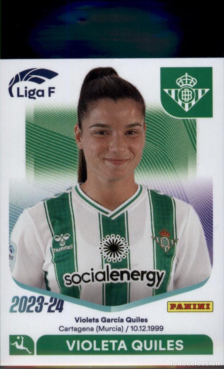 Cromos de f&uacute;tbol: Violeta Quiles N&ordm; 79 Real Betis Liga F Colecciones Este 2023 2024 Panini 23 24