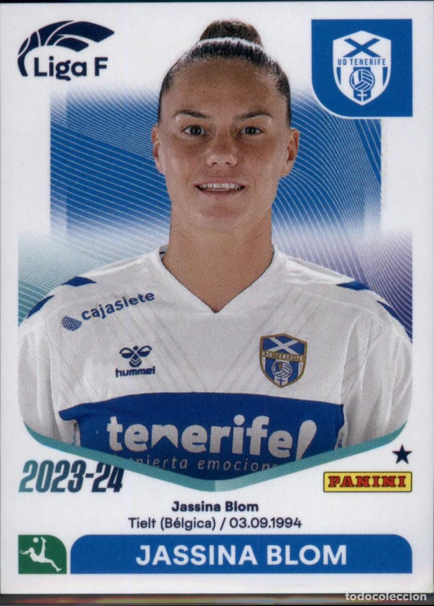 Cromos de f&uacute;tbol: Jassina Blom N&ordm; 99 Adeje Tenerife Liga F Colecciones Este 2023 2024 Panini 23 24