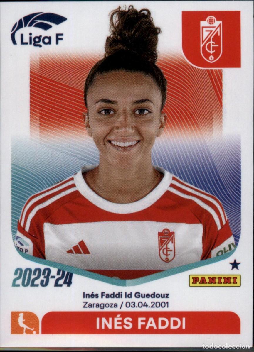 Cromos de f&uacute;tbol: In&eacute;s Faddi N&ordm; 134 Granada CF Liga F Colecciones Este 2023 2024 Panini 23 24