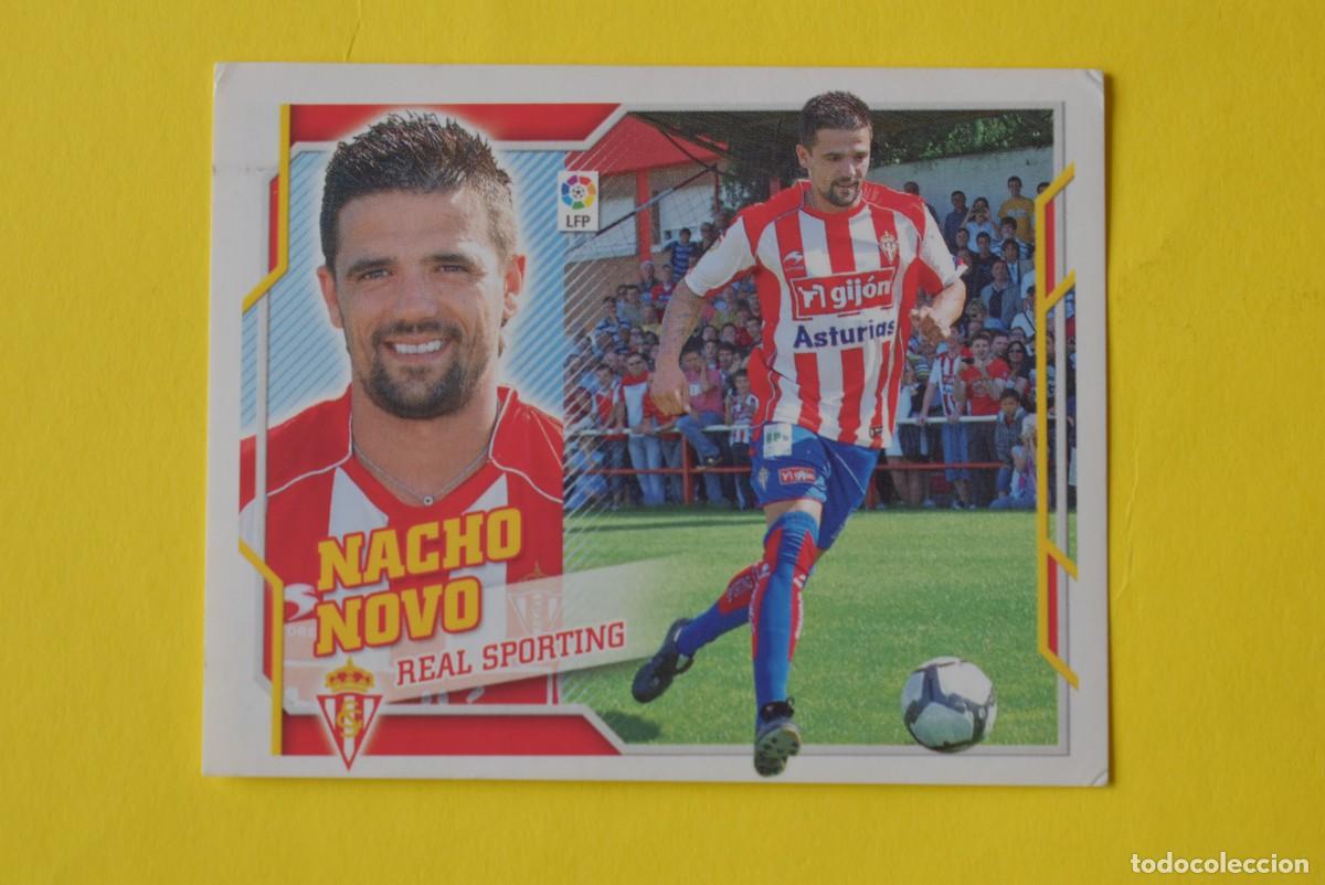 Football Stickers: Cromo Liga 2010 2011. 10 11. Nacho Novo. Sporting. &Uacute;ltimos Fichajes. N &ordm; 3. ESTE. Sin pegar