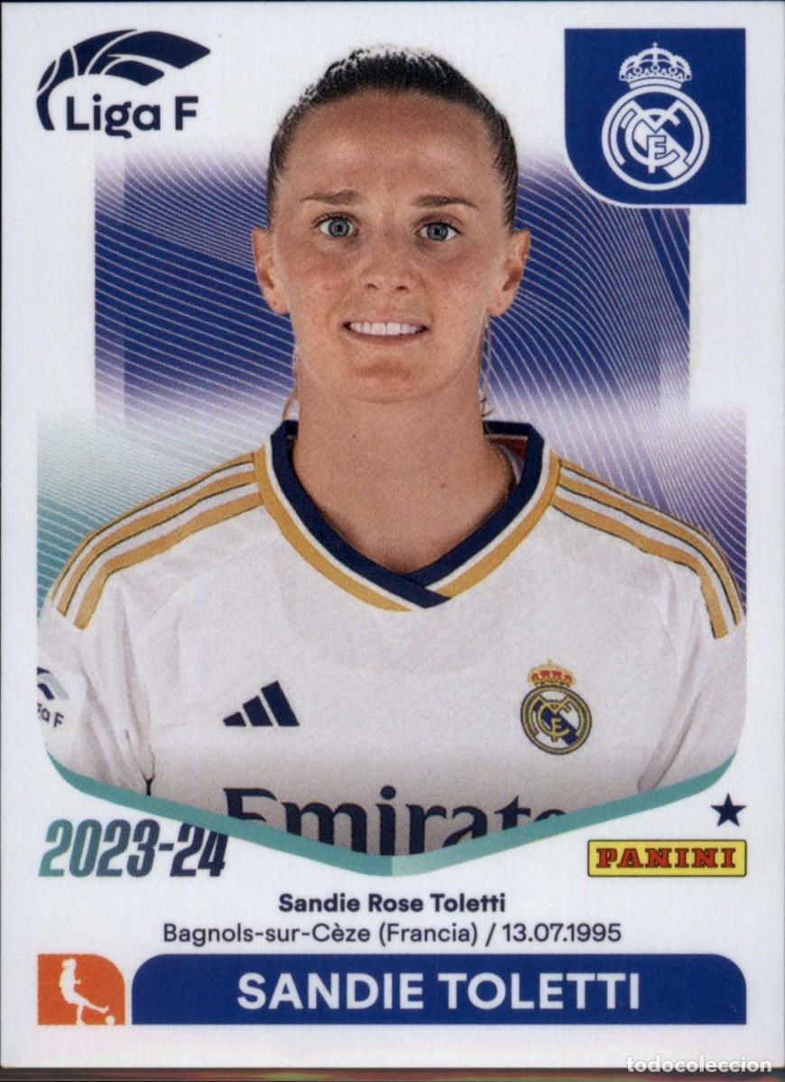 Cromos de f&uacute;tbol: Sandie Toletti N&ordm; 212 Real Madrid Liga F Colecciones Este 2023 2024 Panini 23 24