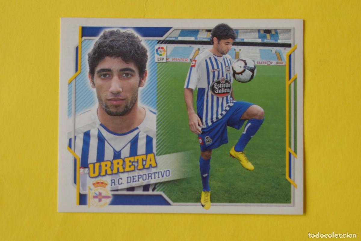 Cromos de f&uacute;tbol: Cromo Liga 2010 2011. 10 11. Urreta. Deportivo. &Uacute;ltimos Fichajes. N &ordm; 5. Colecciones ESTE. Sin pegar
