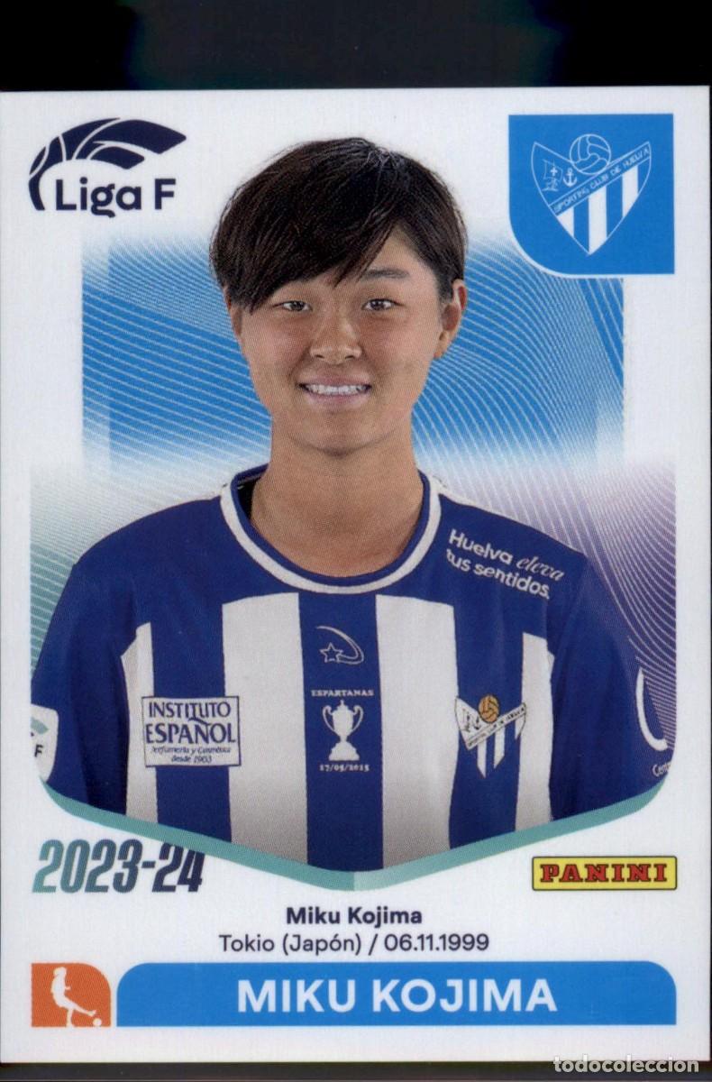 Cromos de f&uacute;tbol: Miku Kojima N&ordm; 276 Sporting Club Huelva Liga F Colecciones Este 2023 2024 Panini 23 24