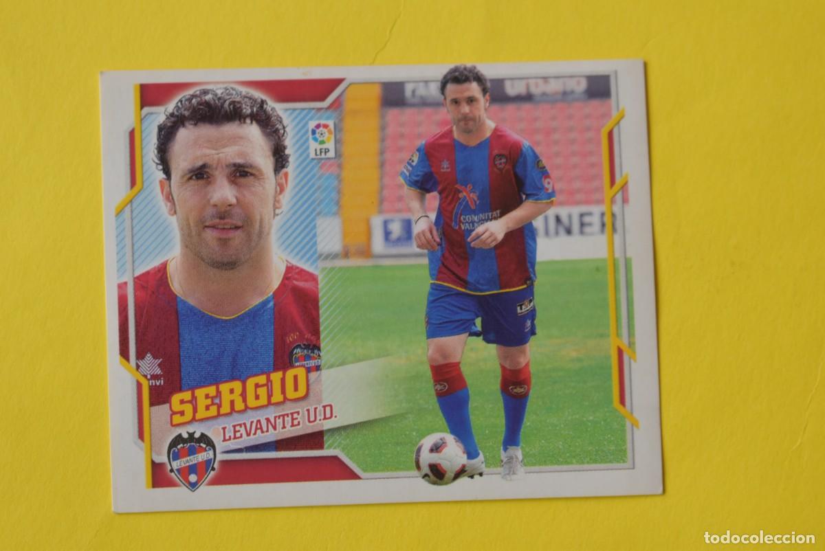 Cromos de f&uacute;tbol: Cromo Liga 2010 2011. 10 11. Sergio. Levante. &Uacute;ltimos Fichajes. N &ordm; 13. Colecciones ESTE. Sin pegar