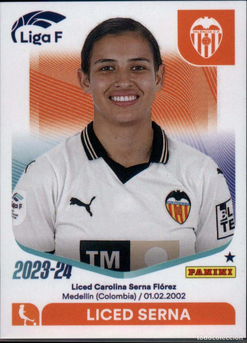 Cromos de f&uacute;tbol: Liced Serna N&ordm; 294 Valencia CF Liga F Colecciones Este 2023 2024 Panini 23 24