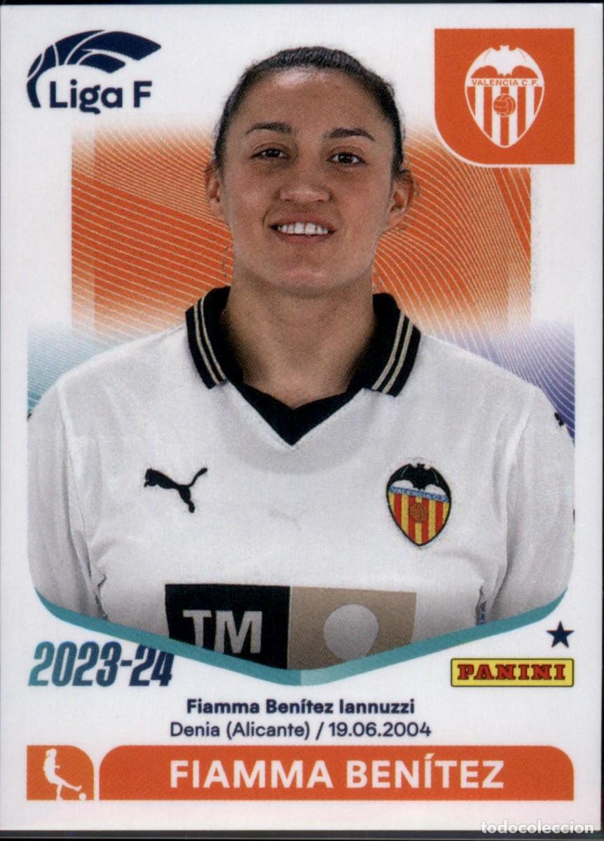 Cromos de f&uacute;tbol: Fiamma Ben&iacute;tez N&ordm; 295 Valencia CF Liga F Colecciones Este 2023 2024 Panini 23 24