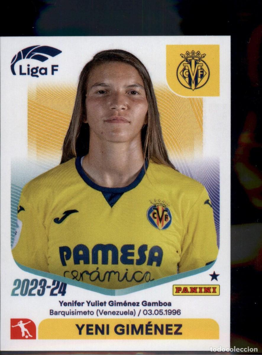 Cromos de f&uacute;tbol: Yeni Gim&eacute;nez N&ordm; 308 Villarreal CF Liga F Colecciones Este 2023 2024 Panini 23 24