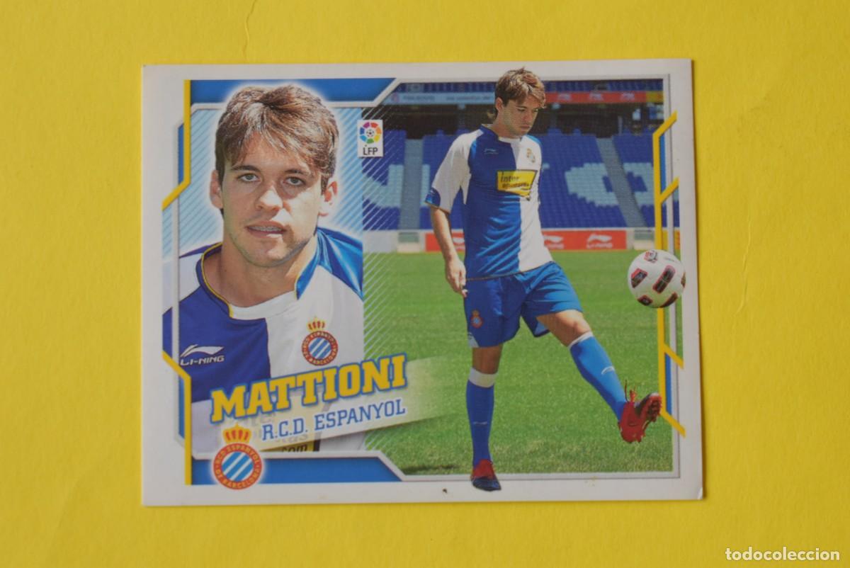 Cromos de f&uacute;tbol: Cromo Liga 2010 2011. 10 11. Mattioni. Espanyol. &Uacute;ltimos Fichajes. N &ordm; 18. ESTE. Sin pegar