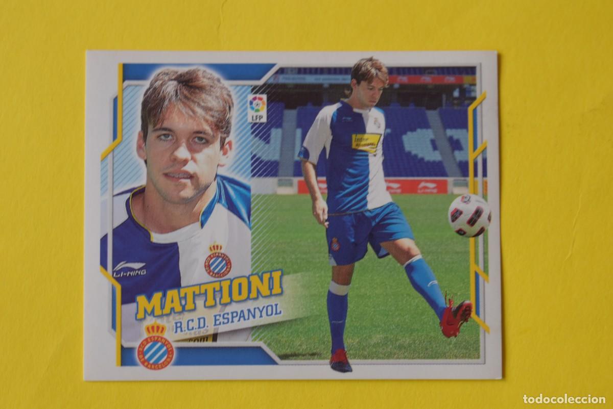 Cromos de f&uacute;tbol: Cromo Liga 2010 2011. 10 11. Mattioni. Espanyol. &Uacute;ltimos Fichajes. N &ordm; 18. ESTE. Sin pegar