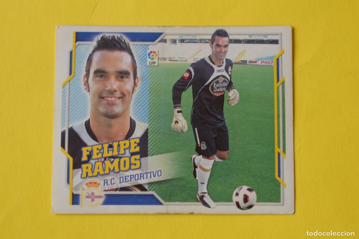 Figurine di Calcio: Cromo Liga 2010 2011. 10 11. Felipe Ramos. Deportivo. Coloca. N &ordm; 2 B. ESTE. Sin pegar