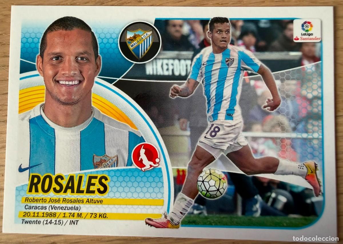 Cartes &agrave; collectionner de Football: 3 ROSALES MALAGA 16 17 2016 2017 LIGA SANTANDER COLECCIONES ESTE SIN PEGAR STICKER