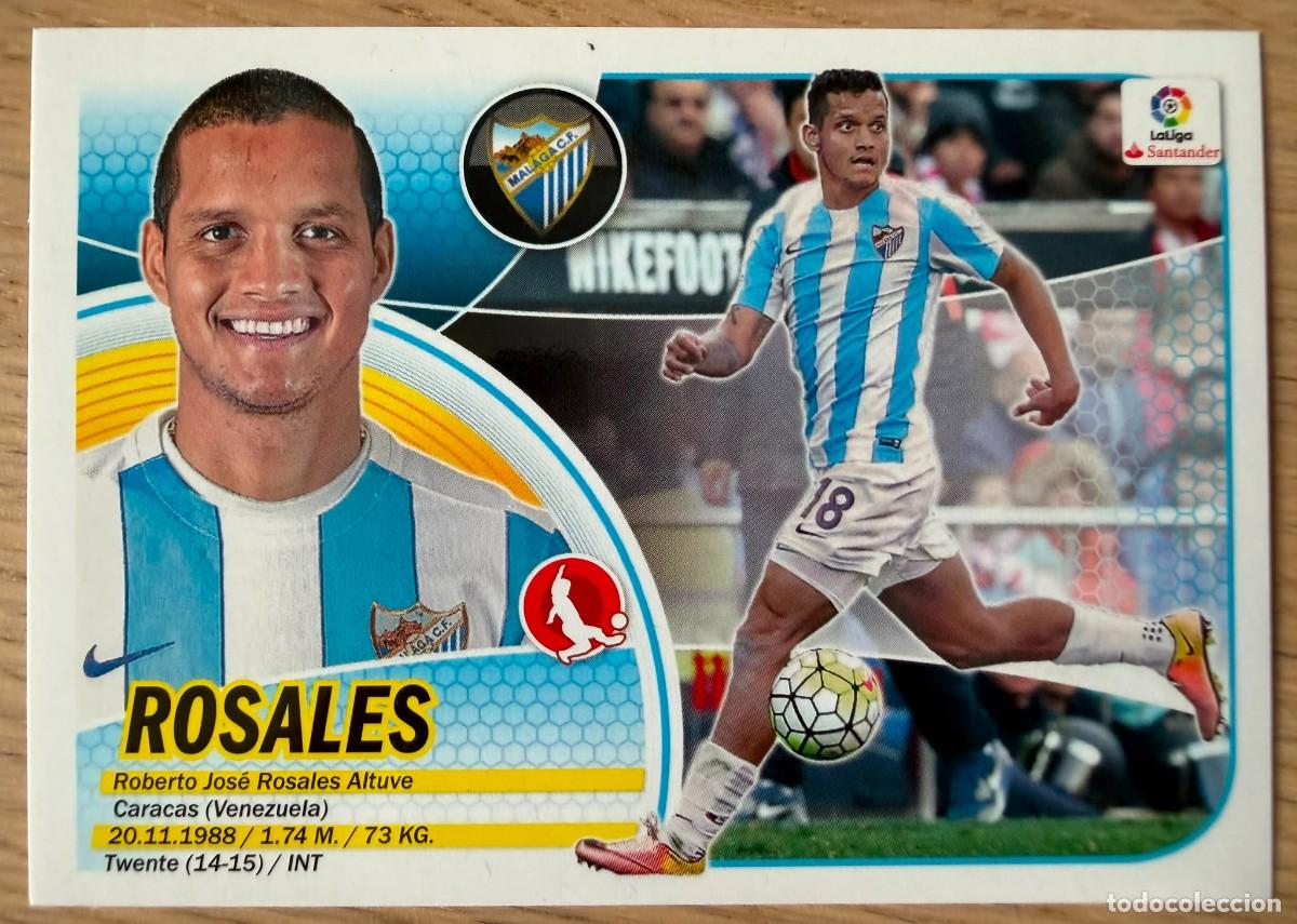 Cartes &agrave; collectionner de Football: 3 ROSALES MALAGA 16 17 2016 2017 LIGA SANTANDER COLECCIONES ESTE SIN PEGAR STICKER