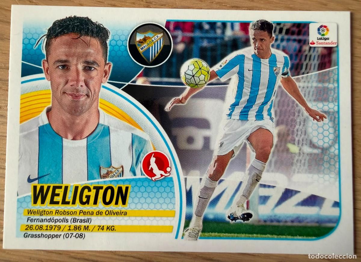 Cartes &agrave; collectionner de Football: 5 WELIGTON MALAGA 16 17 2016 2017 LIGA SANTANDER COLECCIONES ESTE SIN PEGAR STICKER