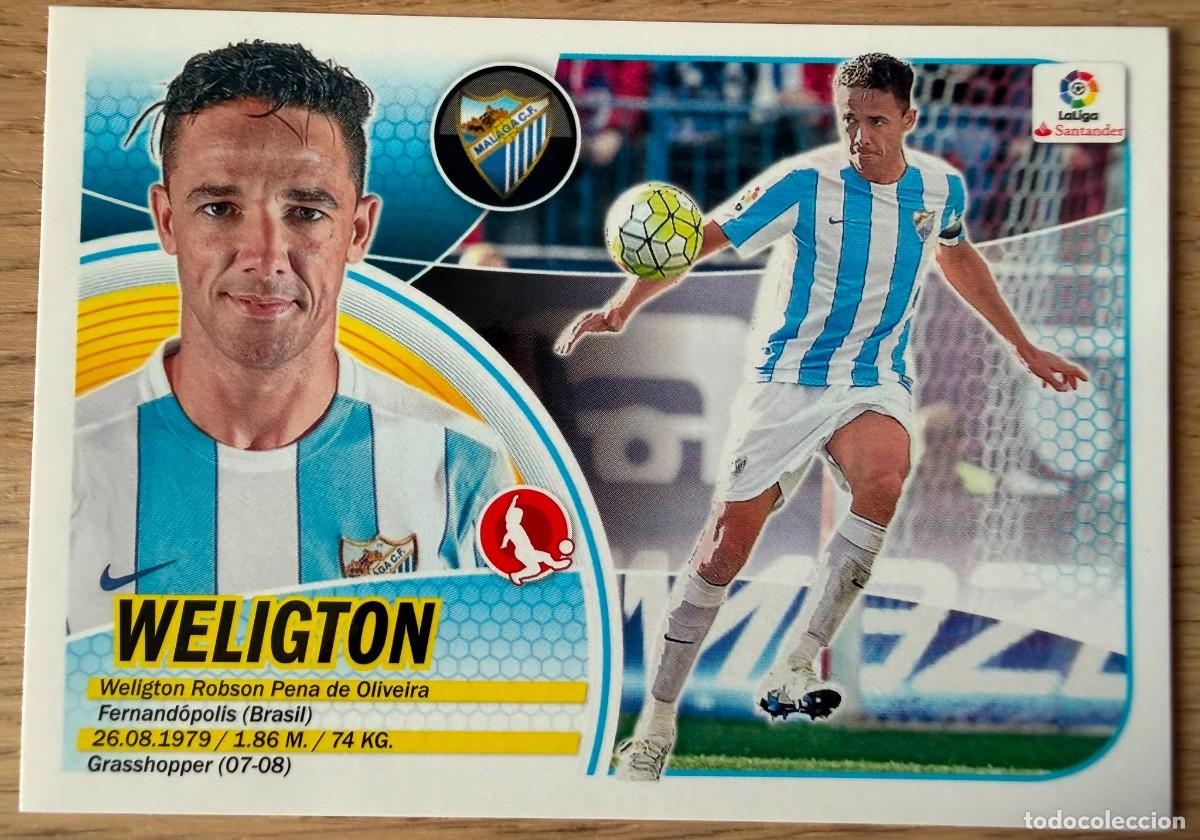 Cartes &agrave; collectionner de Football: 5 WELIGTON MALAGA 16 17 2016 2017 LIGA SANTANDER COLECCIONES ESTE SIN PEGAR STICKER