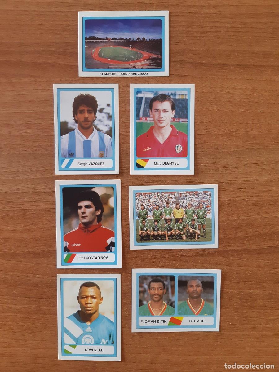 Cartes &agrave; collectionner de Football: LOTE RESERVADO 7 CROMOS DIFERENTES MUNDIAL USA 94 ED. ESTADIO