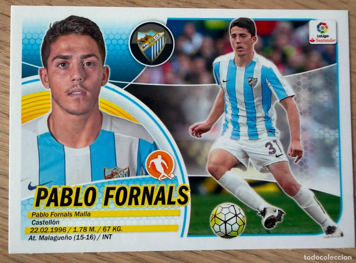 Cromos de f&uacute;tbol: 12A 12 A PABLO FORNALS MALAGA 16 17 2016 2017 LIGA SANTANDER COLECCIONES ESTE SIN PEGAR STICKER